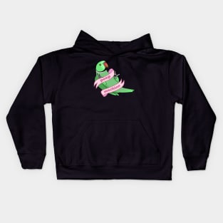 Poop Machine Green Ringneck Kids Hoodie